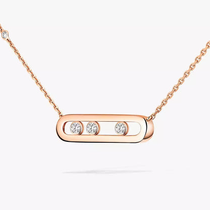 [Miro ]  Baby Move Gold Diamond Necklace