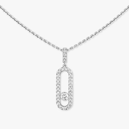 [Miro ] Move Uno Diamond Necklace in Rose Gold