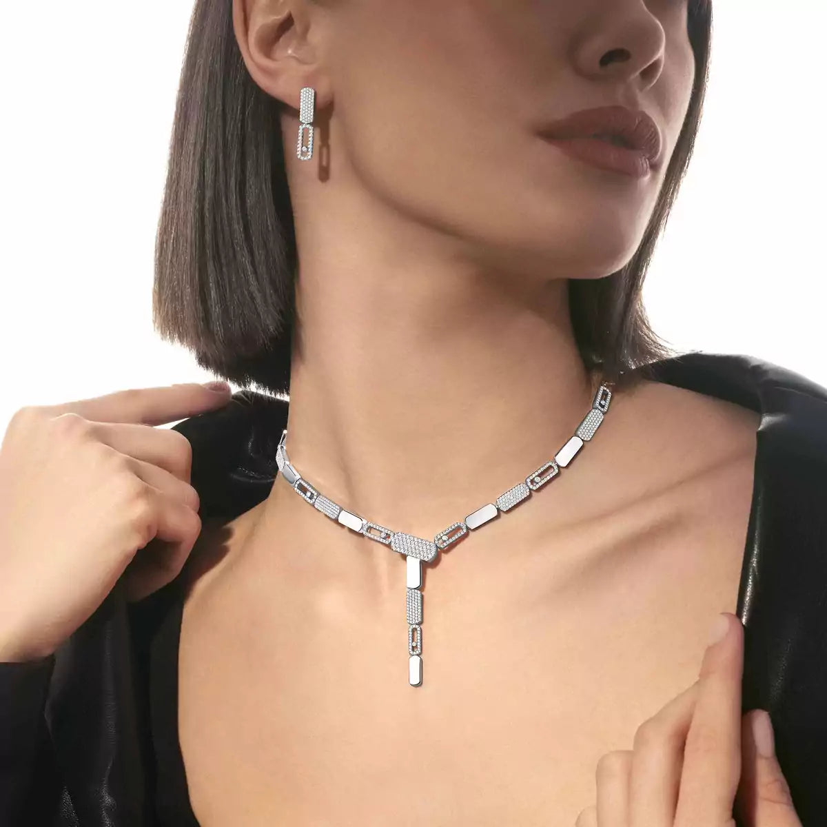 [Miro ]Imperial Move SM Diamond Earrings