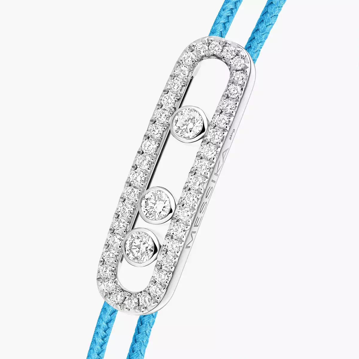 [Miro ]Messika Care(s) pink cord pavé bracelet