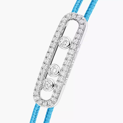 [Miro ]Messika Care(s) pink cord pavé bracelet