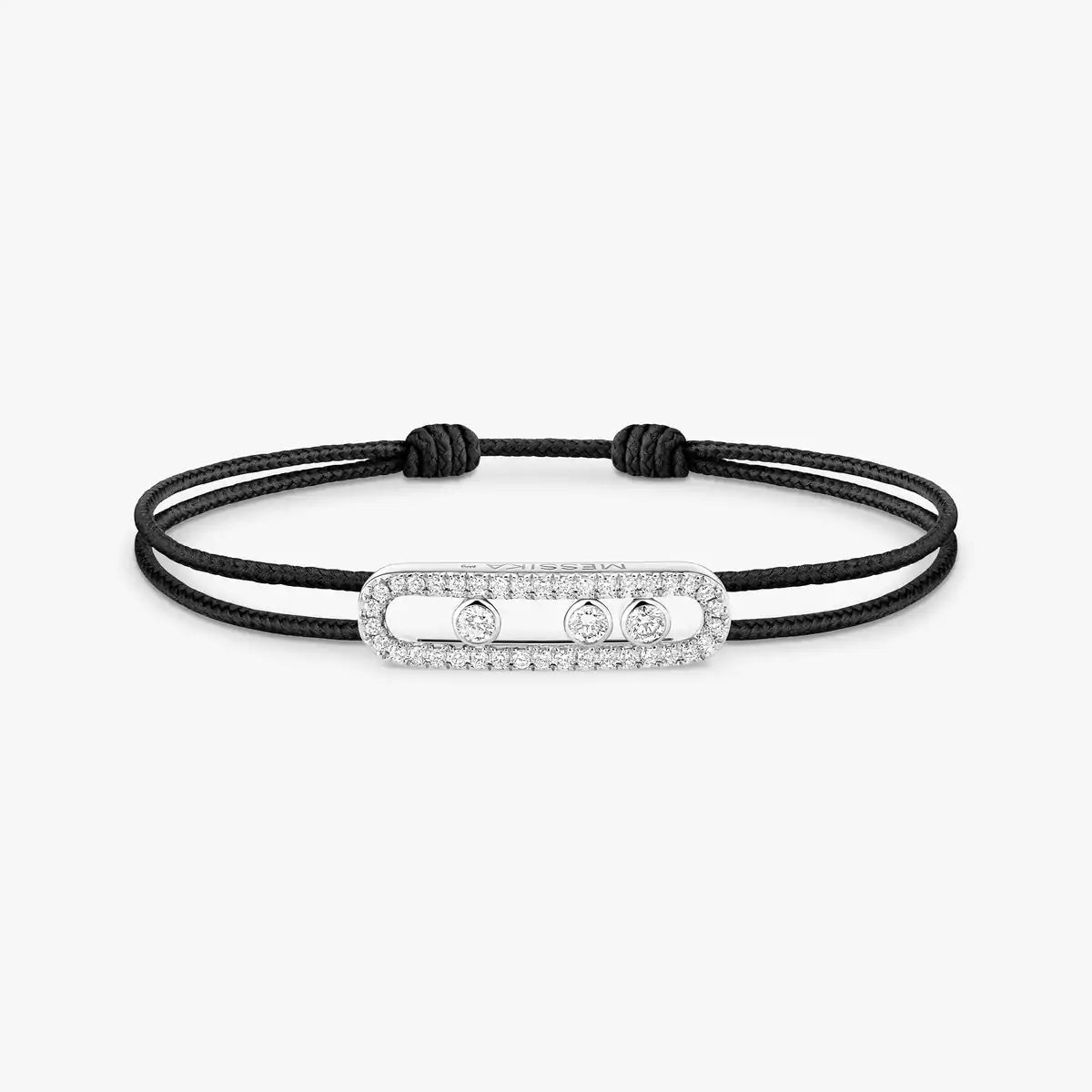 [Miro ]Messika Care(s) pink cord pavé bracelet
