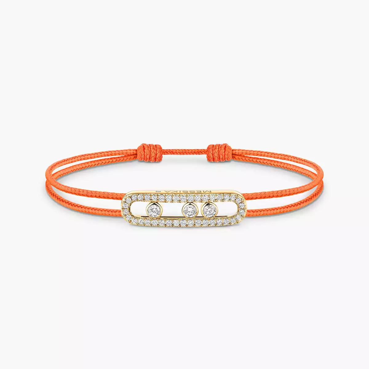 [Miro ]Messika Care(s) pink cord pavé bracelet