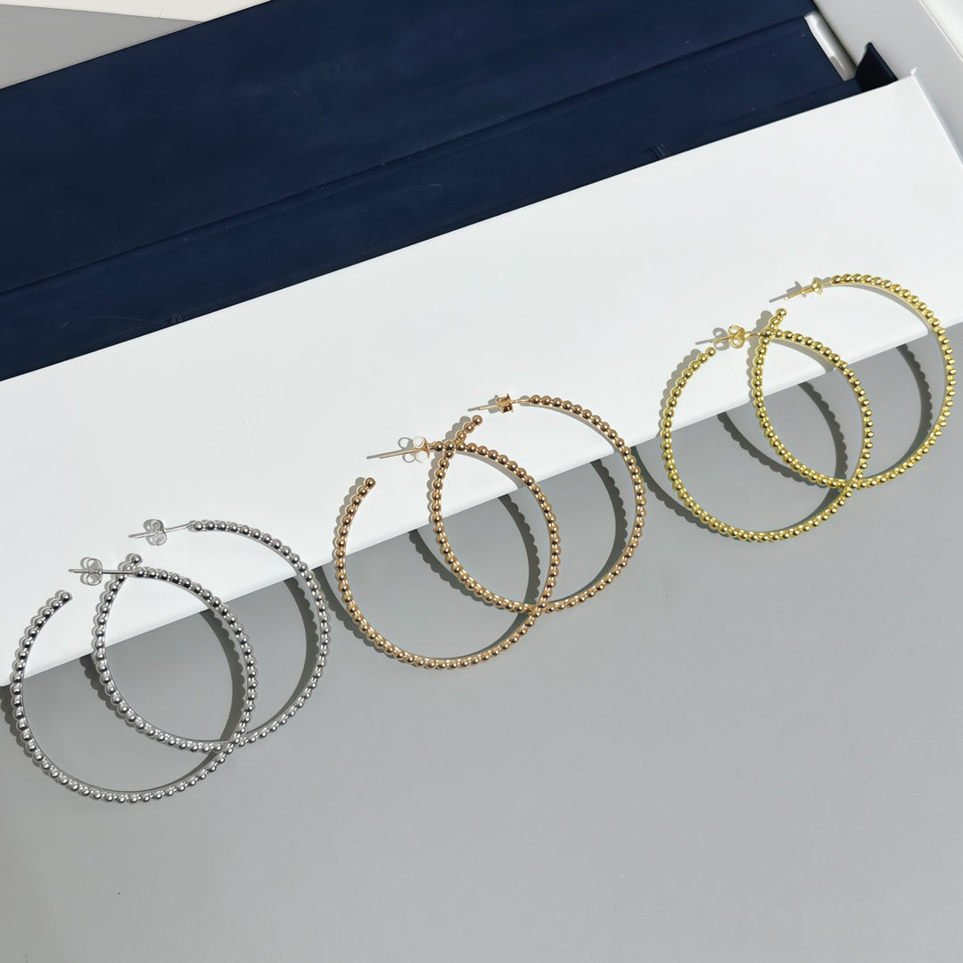 [Miro ]  SMOOTH BEAD STUD EARRINGS