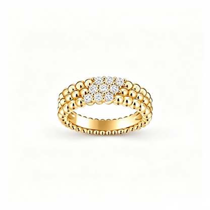[Miro ]  THREE-ROW DIAMOND RING