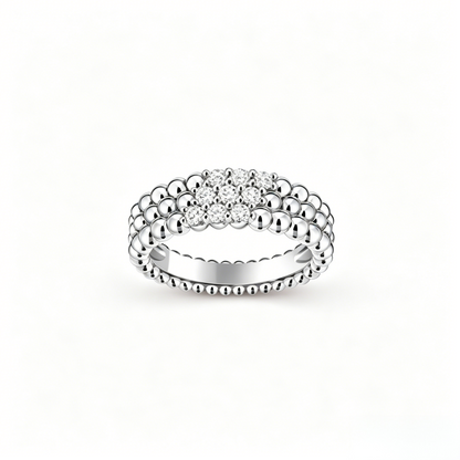 [Miro ]  THREE-ROW DIAMOND RING