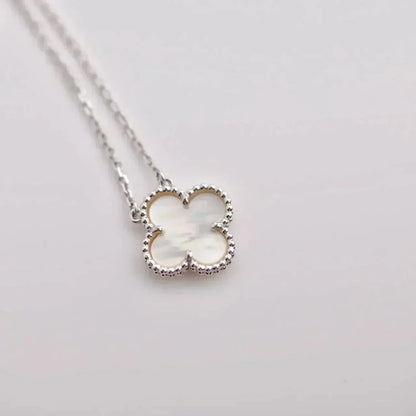 Miro CLOVER  15MM WHITE MOTHER-OF-PEARL SILVER