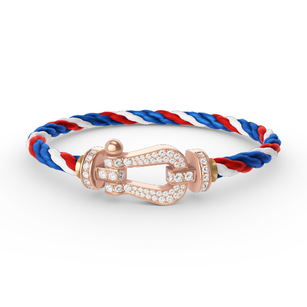 Miro FORCE LARGE HORSESHOE FULL DIAMOND BRACELET ROSE GOLD