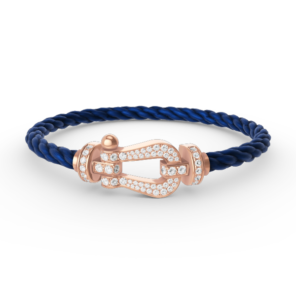 Miro FORCE LARGE HORSESHOE FULL DIAMOND BRACELET ROSE GOLD