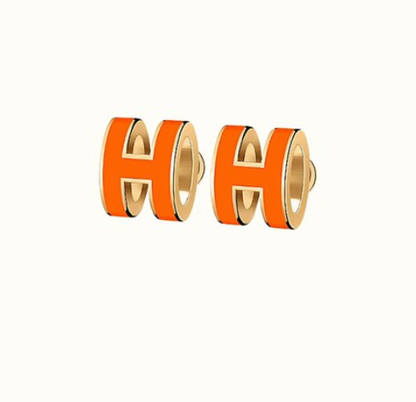 Miro MINI POP H EARRINGS ORANGE