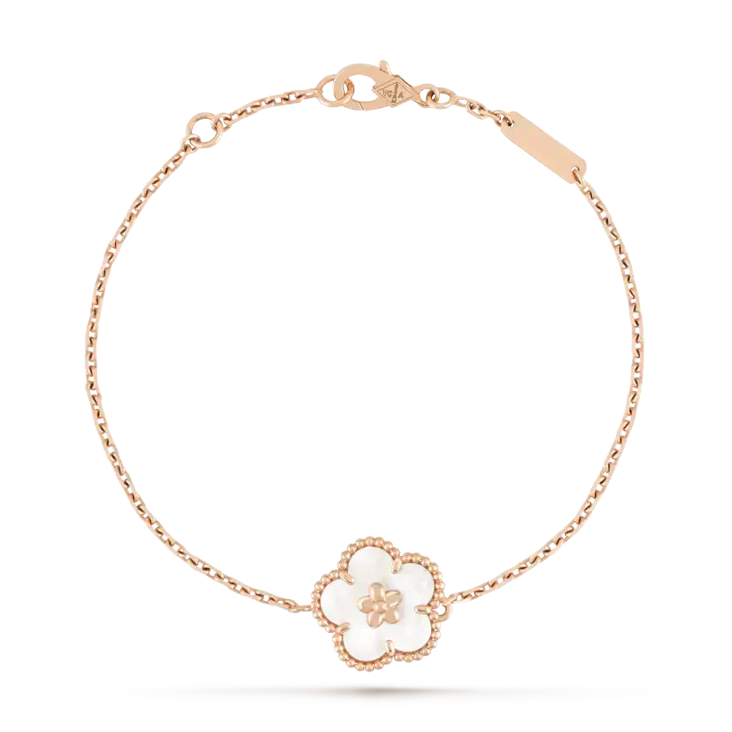 ミロ ラッキーホワイトモップ 梅の花 ブレスレット