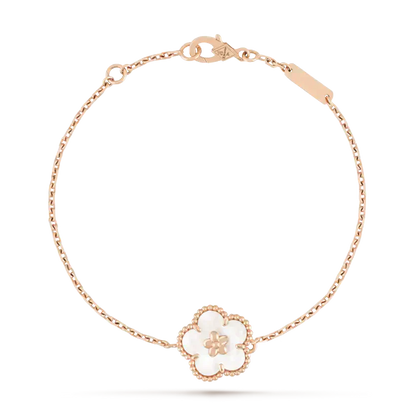 ミロ ラッキーホワイトモップ 梅の花 ブレスレット