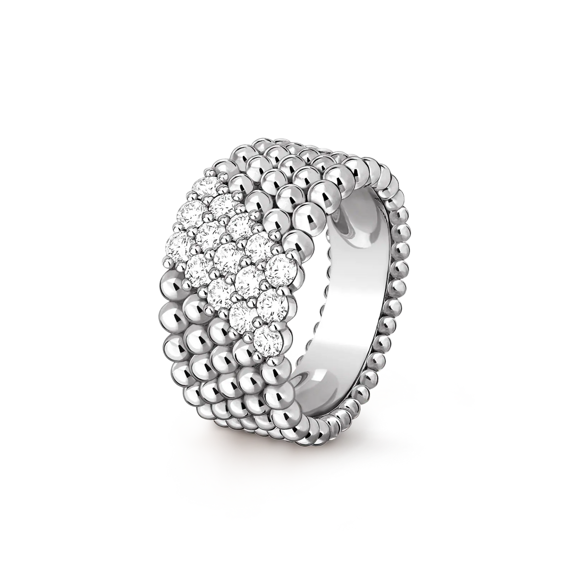 [Miro ]  PERLEE DIAMOND RING ,5-ROW DIAMOND-SET DESIGN