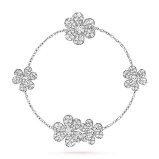 Miro FRIVOLE SILVER 5 FLOWERS BRACELET