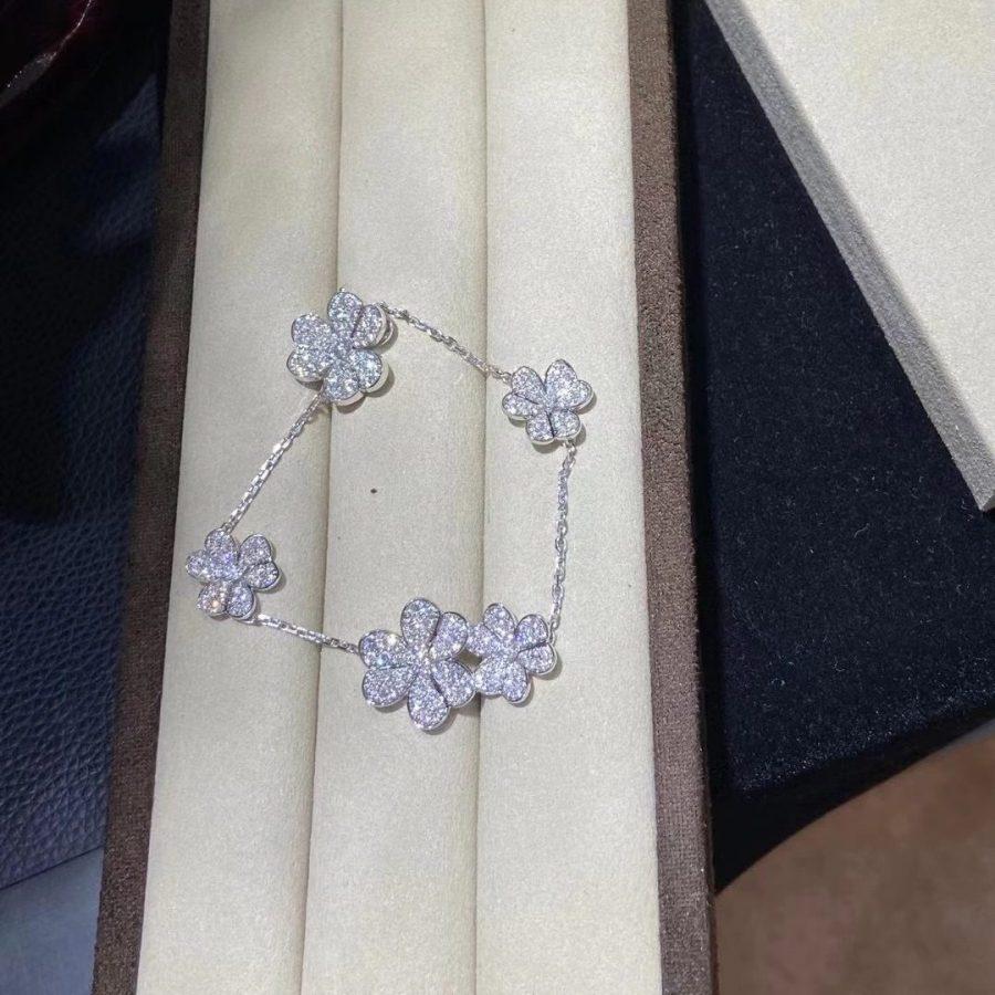 Miro FRIVOLE SILVER 5 FLOWERS BRACELET