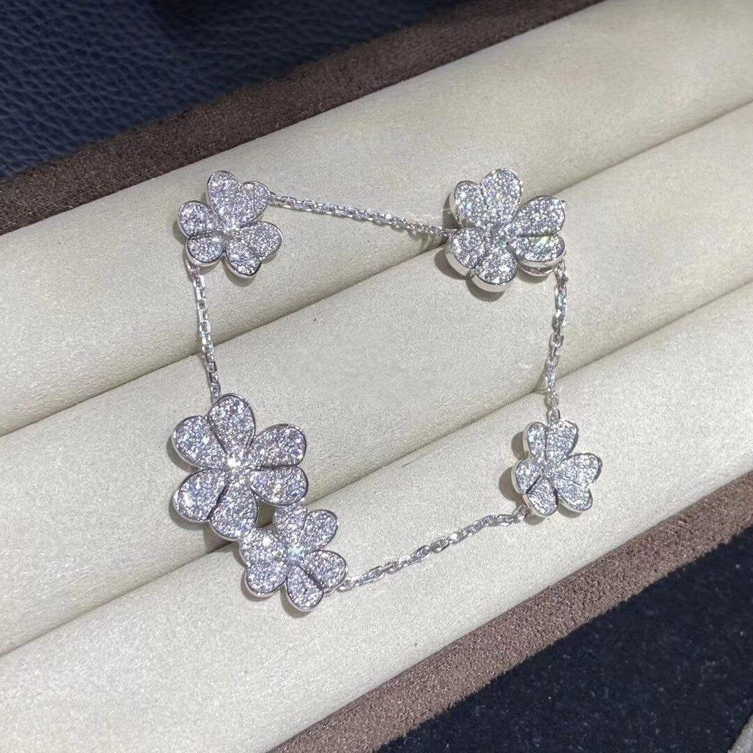 Miro FRIVOLE SILVER 5 FLOWERS BRACELET