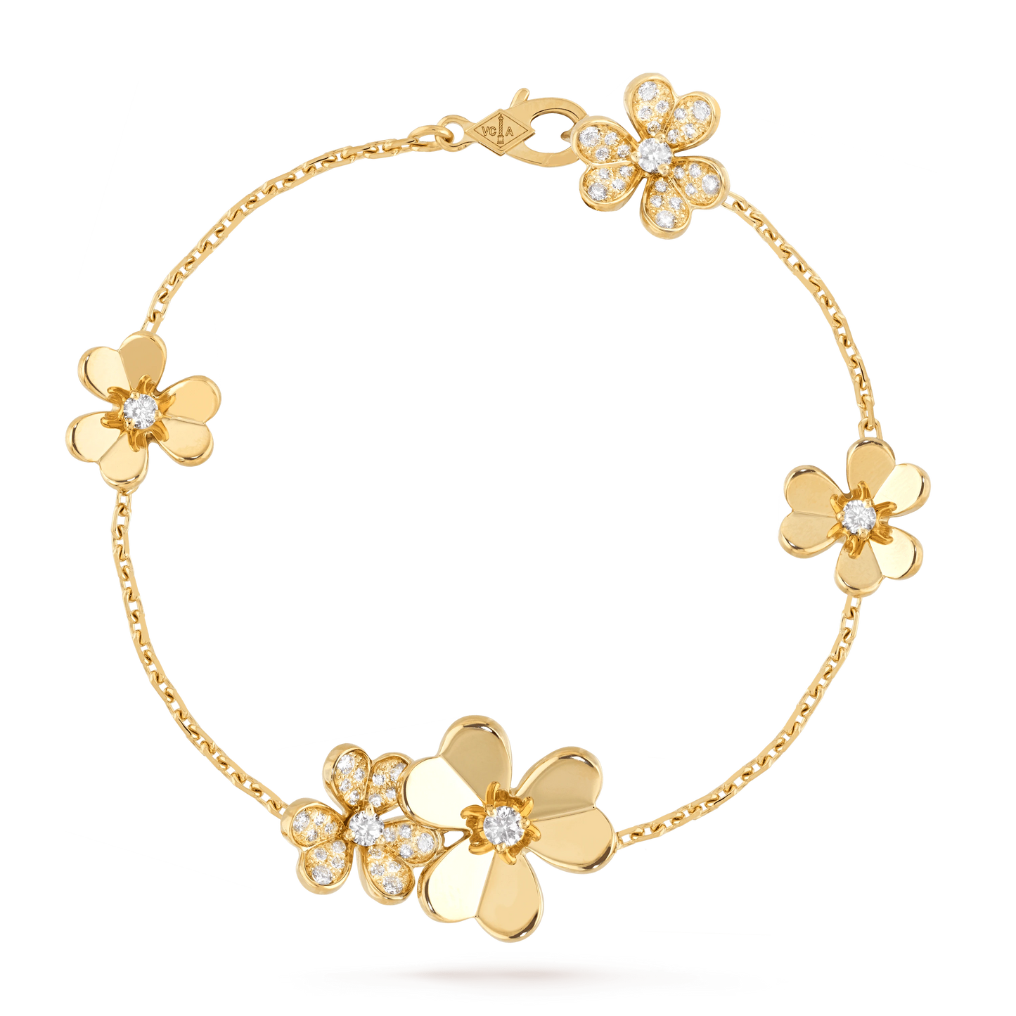 Miro FRIVOLE GOLD 5 FLOWERS BRACELET