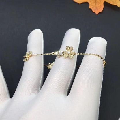 Miro FRIVOLE GOLD 5 FLOWERS BRACELET