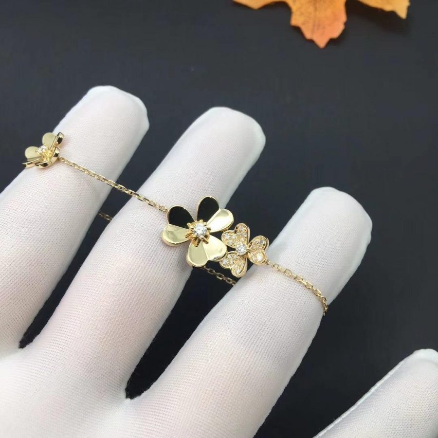 Miro FRIVOLE GOLD 5 FLOWERS BRACELET