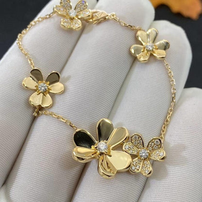 Miro FRIVOLE GOLD 5 FLOWERS BRACELET