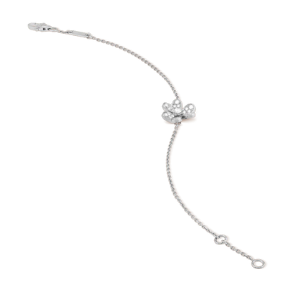 Miro FRIVOLE SILVER FLOWER DIAMOND BRACELET