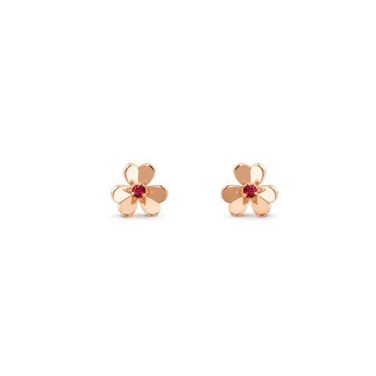 Miro FRIVOLE  FLOWER PINK EARRINGS