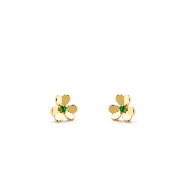 Miro FRIVOLE  FLOWER MALACHITE EARRINGS