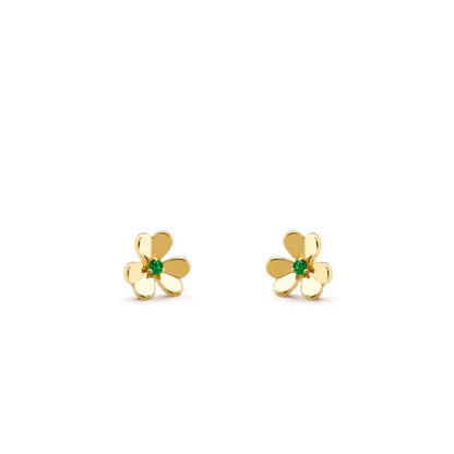 Miro FRIVOLE  FLOWER MALACHITE EARRINGS