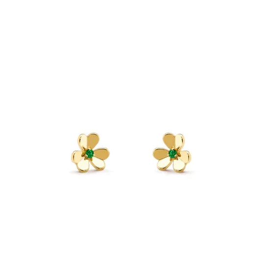 Miro FRIVOLE  FLOWER MALACHITE EARRINGS