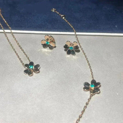 Miro FRIVOLE  FLOWER MALACHITE EARRINGS