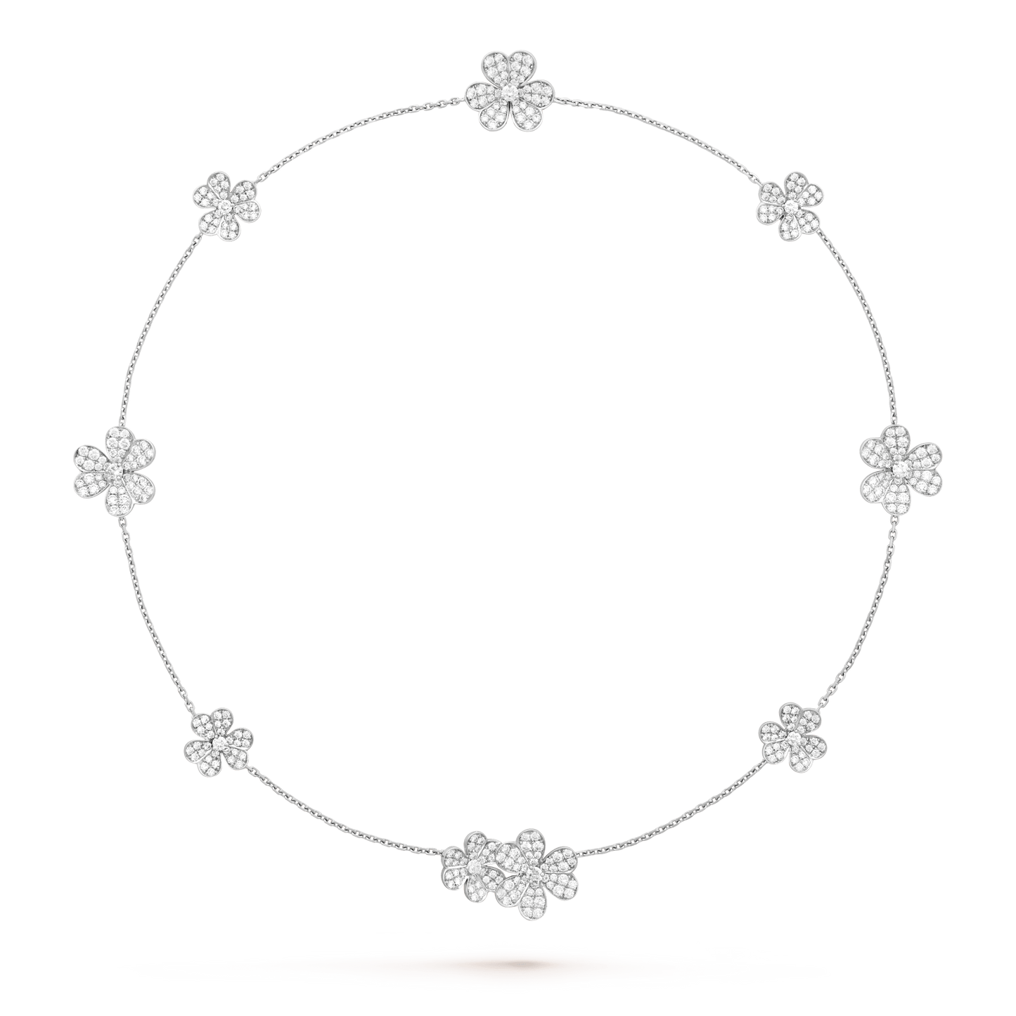 Miro FRIVOLE SILVER 9 FLOWERS NECKLACE