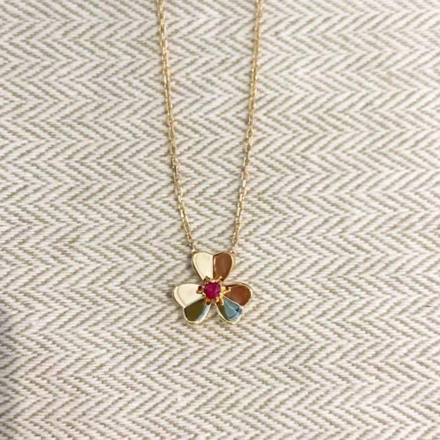 Miro FRIVOLE GOLD FLOWER NECKLACE