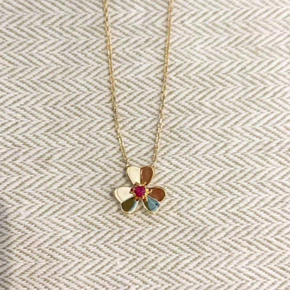 Miro FRIVOLE GOLD FLOWER NECKLACE