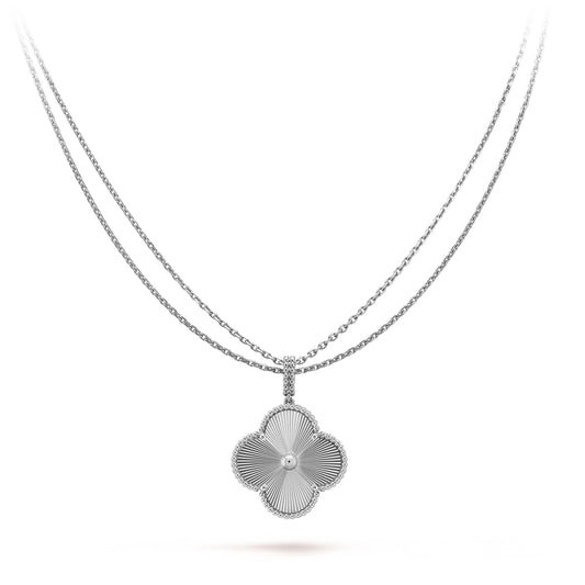 Miro CLOVER 25MM SILVER BIG CLOVER NECKLACE
