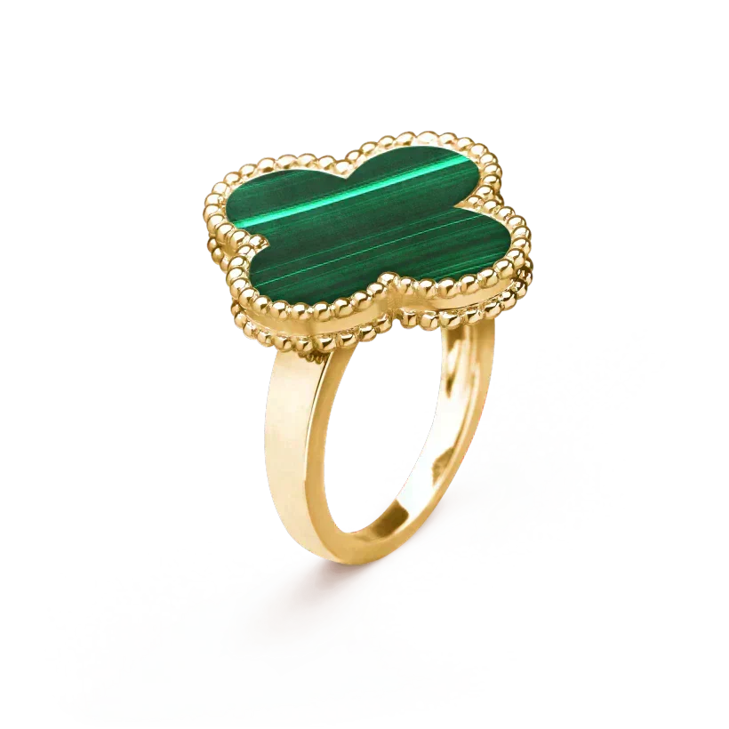 Miro CLOVER MALACHITE RING