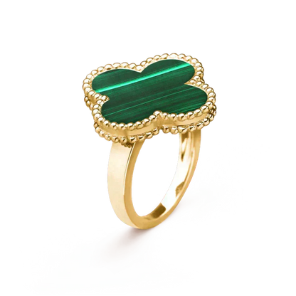 Miro CLOVER MALACHITE RING