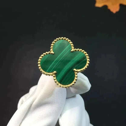 Miro CLOVER MALACHITE RING