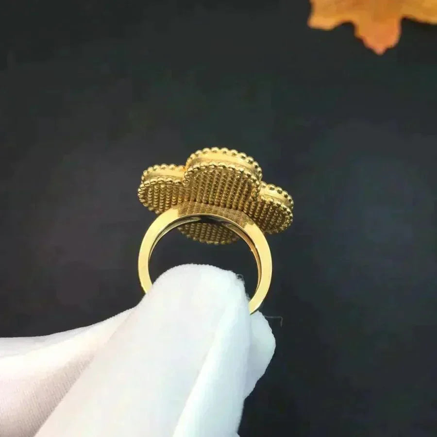 Miro CLOVER MALACHITE RING