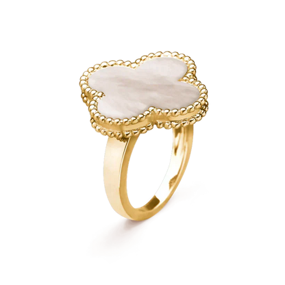 Miro CLOVER WHITE MOP RING