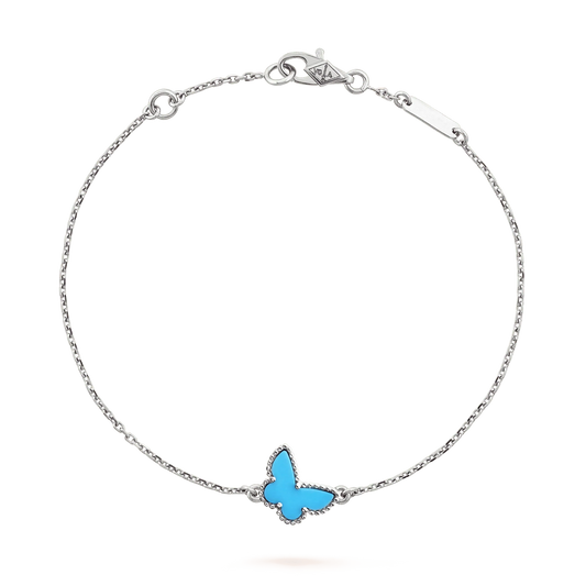 Miro BUTTERFLY TURQUOISE BUTTERFLY BRACELET SILVER