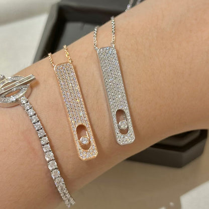 [Miro ] MY FIRST DIAMOND PAVED NECKLACE