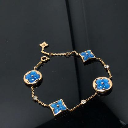 Miro STAR AND SUN 4 MOTIF BLUE BRACELET