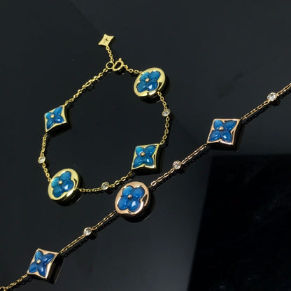 Miro STAR AND SUN 4 MOTIF BLUE BRACELET