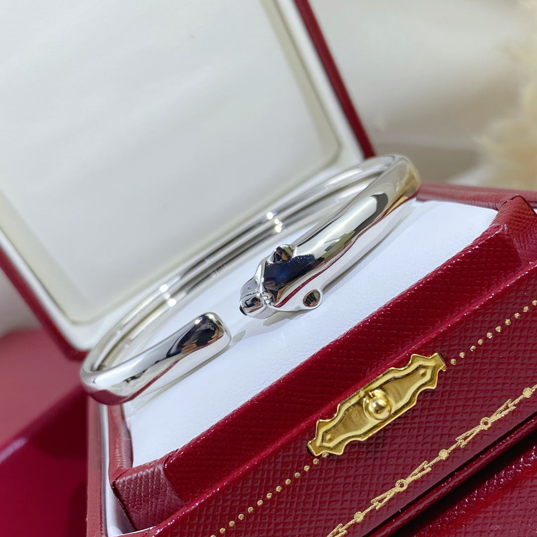 Miro PANTHERE SILVER OPEN BRACELET