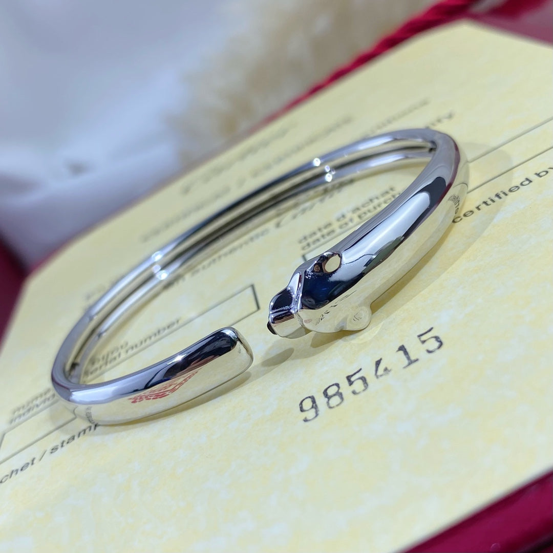 Miro PANTHERE SILVER OPEN BRACELET
