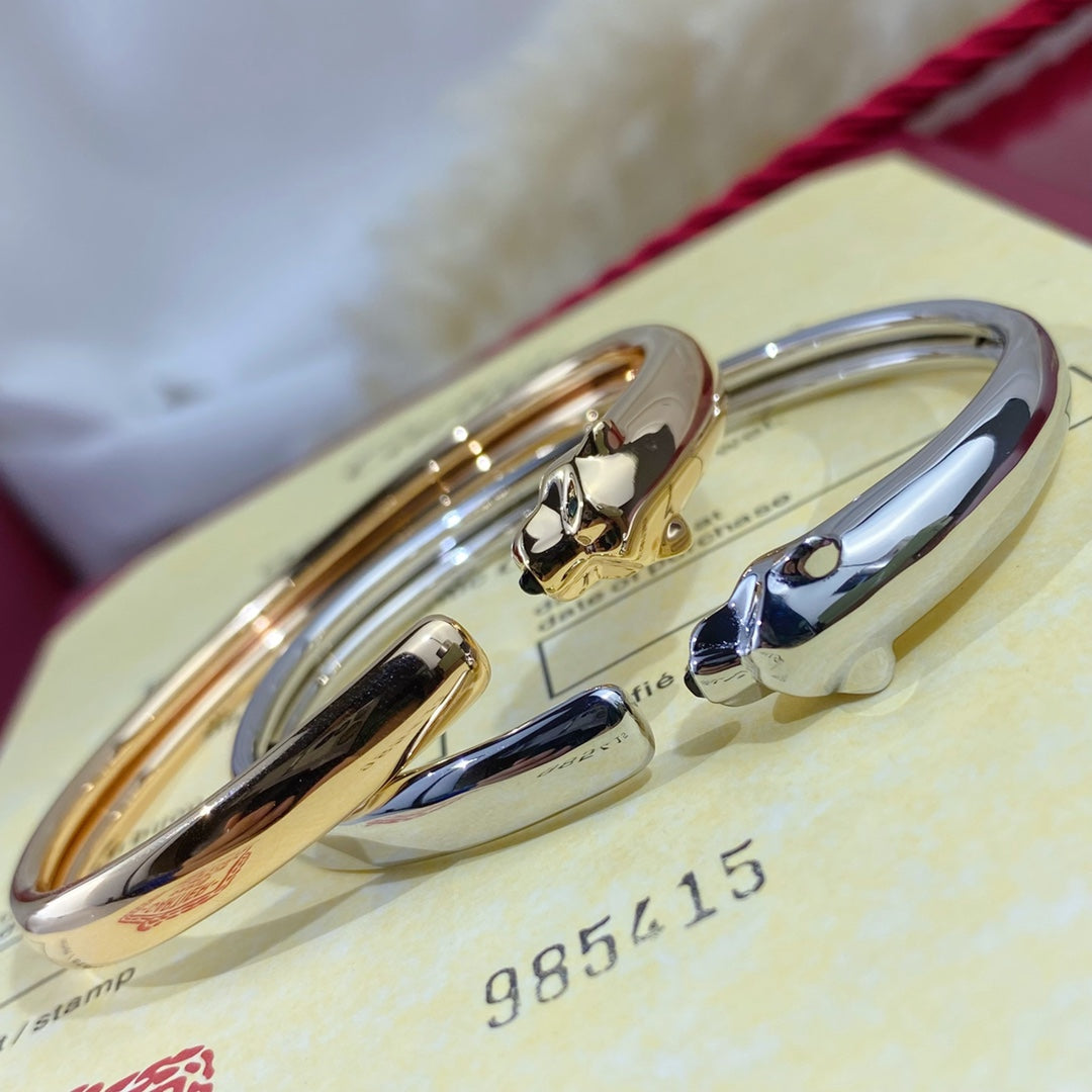 Miro PANTHERE SILVER OPEN BRACELET
