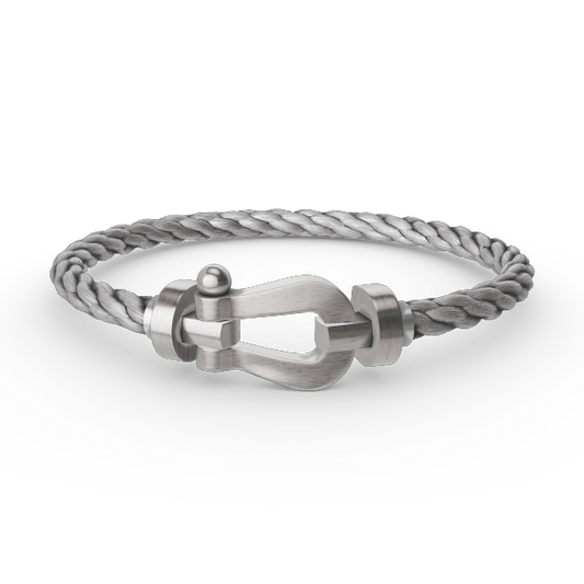 Miro FORCE LARGE HORSESHOE NO DIAMOND BRACELET SILVER