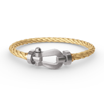 Miro FORCE LARGE HORSESHOE NO DIAMOND BRACELET SILVER
