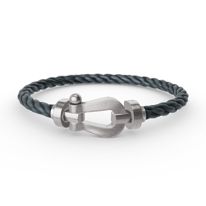 Miro FORCE LARGE HORSESHOE NO DIAMOND BRACELET SILVER