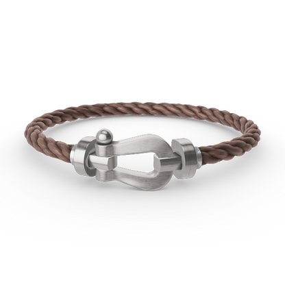 Miro FORCE LARGE HORSESHOE NO DIAMOND BRACELET SILVER
